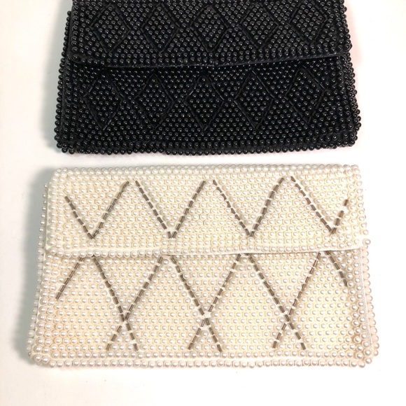 Two vintage beaded coin purses small clutch purses - Picture 13 of 13